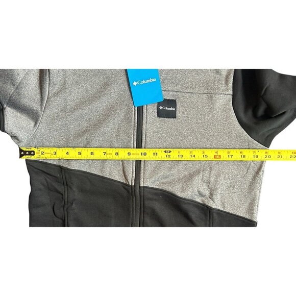 COLUMBIA Women's Columbia Lodge Hybrid Full Zip Color Block Black Grey Medium - Picture 9 of 11